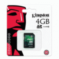 CARTÃO DE MEMÓRIA KINGSTON 4GB R$ 39,00